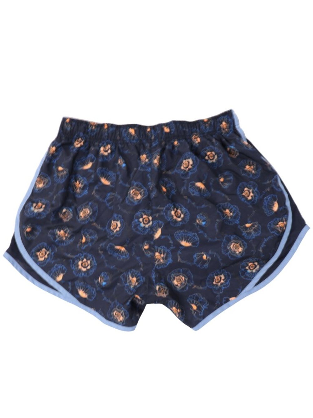 Nike Dri-FIT Floral Running Shorts Navy Blue Athletic Women's Size M - Picture 3 of 8